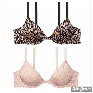 Sexy tee unlined Demi bra set